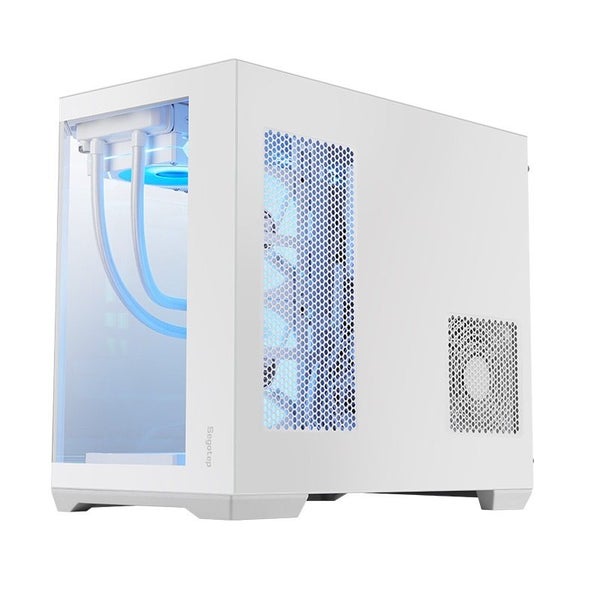 Segotep Lumi 3T Joint Glass Tower Case - White Carousel 10