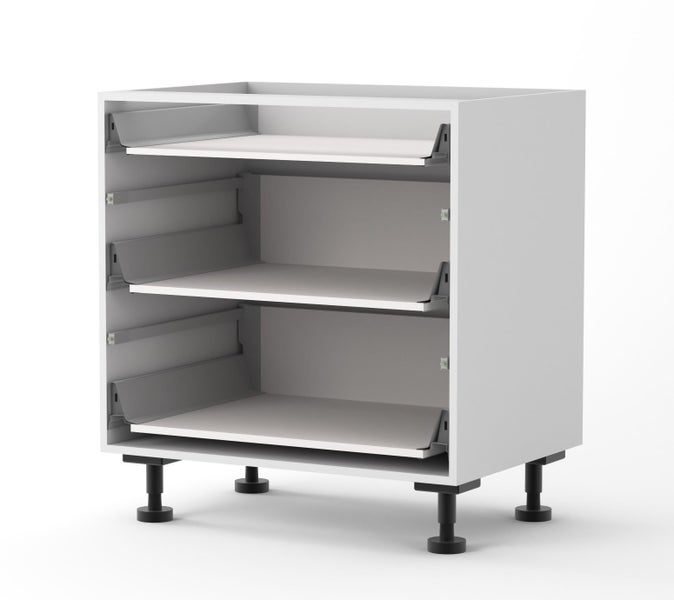 800mm wide 3 drawers base cabinet with DTC Runners Carousel 2