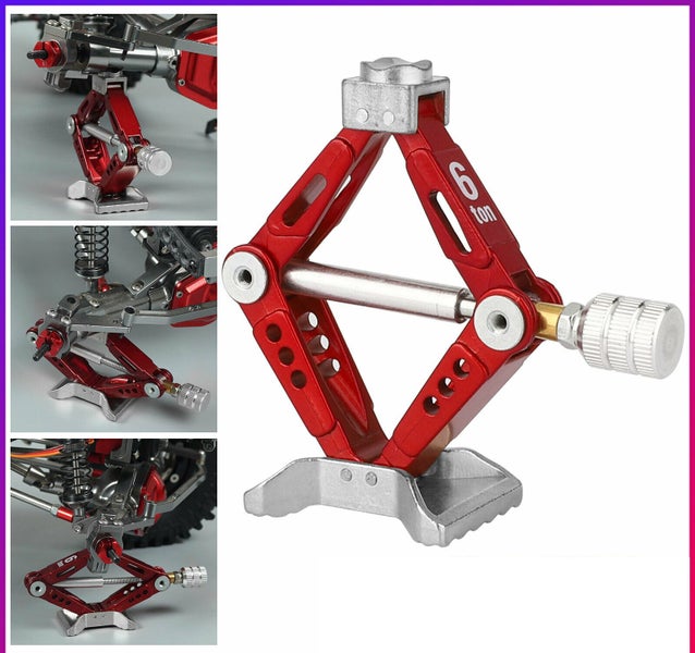 RC Car 1:10 Scale Adjustable Metal Scissor Jack Tool for RC Crawler Cler Axial Carousel 1