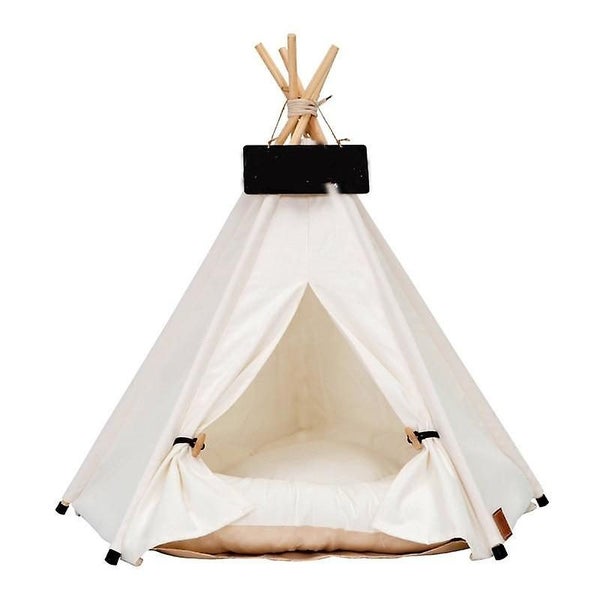 Pet Tent House Cat Bed Portable Teepee With Thick Cushion Available Carousel 1