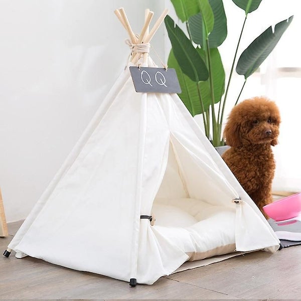 Pet Tent House Cat Bed Portable Teepee With Thick Cushion Available Carousel 5