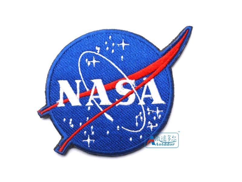 NasaUS Men Embroidery Emblem Hook And Loop Fastener Patch Military Tactical Carousel 1