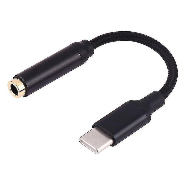 11cm USB-C / Type-C Male to 3.5mm Audio Female Adapter Converter Black Carousel 1