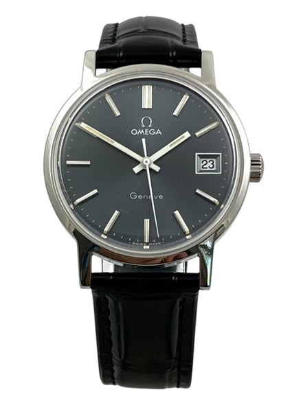 Omega 1972 Geneve Vintage Manual Steel Mens Wristwatch Ref 136.0098 Serviced62995405828867111