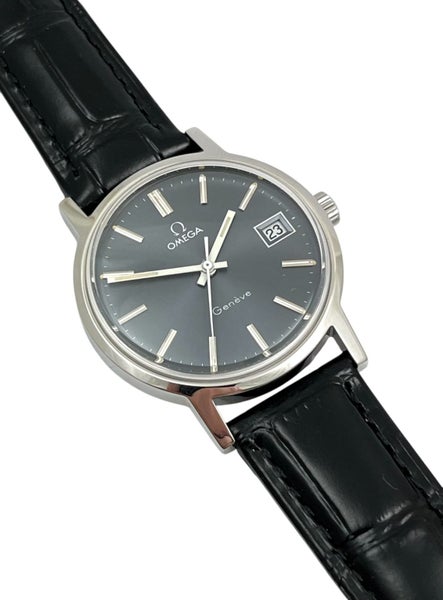 Omega 1972 Geneve Vintage Manual Steel Mens Wristwatch Ref 136.0098 Serviced62995405828867112
