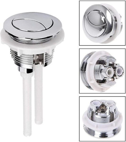 38 Mm Double Push Button For Wc Flush Chrome High Pressure Pumping Toilet Acce Carousel 5
