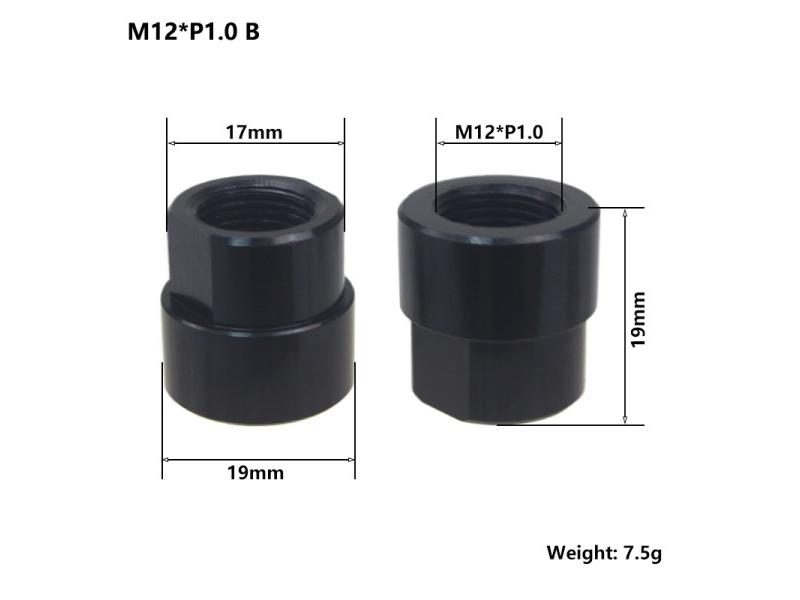 Bicycle Thru Axle Nut M12 M14 M15 Thread Axle Nuts For 1.0/1.25/1.5/1.75mm Carousel 1