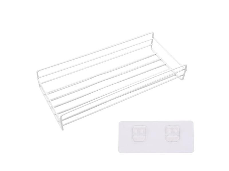 Bathroom Shelf Shower Wall Mount Shampoo Storage Holder With Suction Cup No Carousel 1