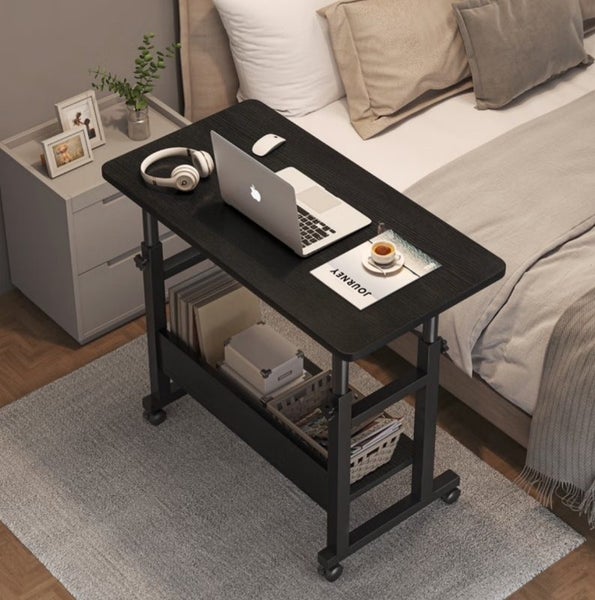 Adjustable Moveable Computer Table 80cm Carousel 1