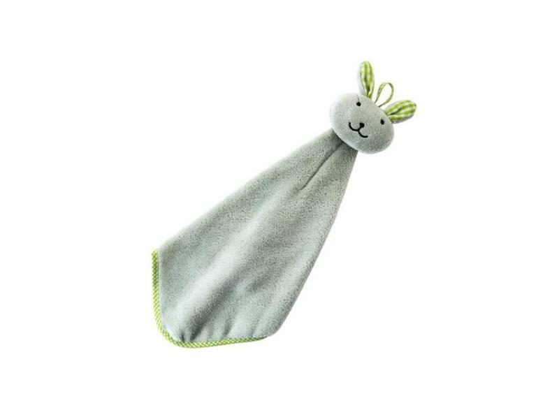 New Coral Velvet Hand Towel Cartoon Animal Rabbit Kitchen Hanging Bath Wipe Carousel 1
