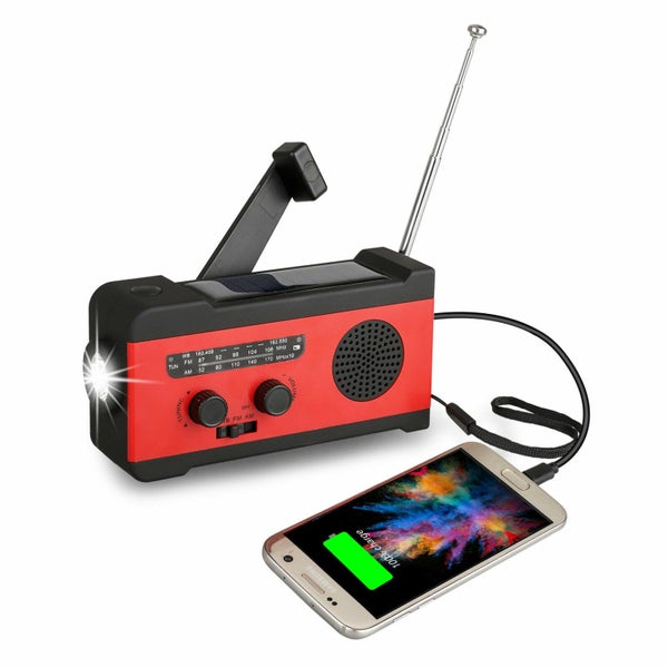 Emergency Radio Crank Solar Hand Weather Power Bank Charger Flash Light Carousel 1