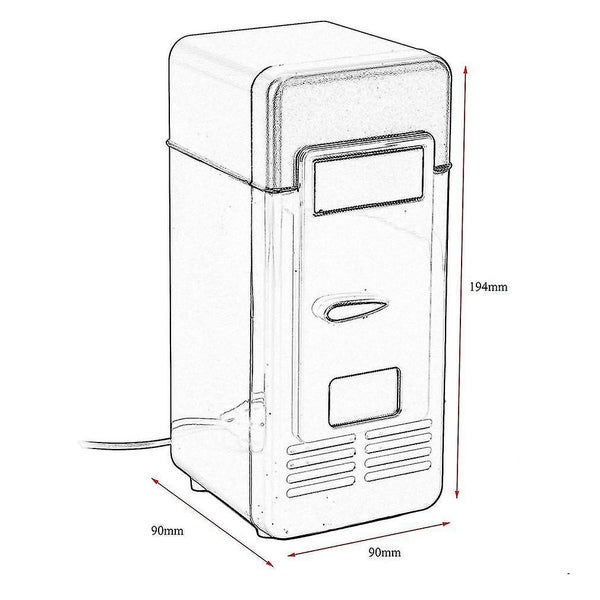 Usb Car Portable Mini Drink Cooler New Car Boat Travel Cosmetic Fridge Carousel 5