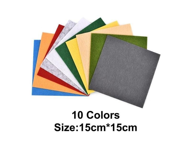 10 40Pcs Nonwoven Felt Fabric Patchwork Cloth Bundle For Kids Crafts DIY Carousel 1