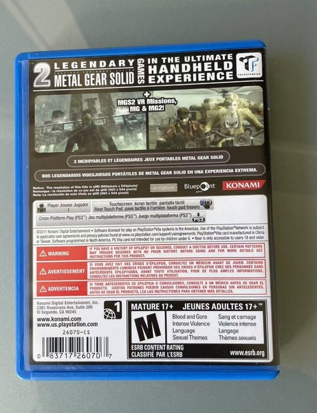 Boxed PlayStation Vita / PSV / Metal Gear Solid HD Collection Great Condition Carousel 2