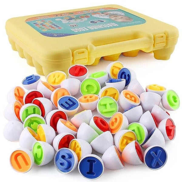 26pcs set Smart Eggs Montessori Math Toys Kids 3D Puzzle Shape Match Educational Carousel 1