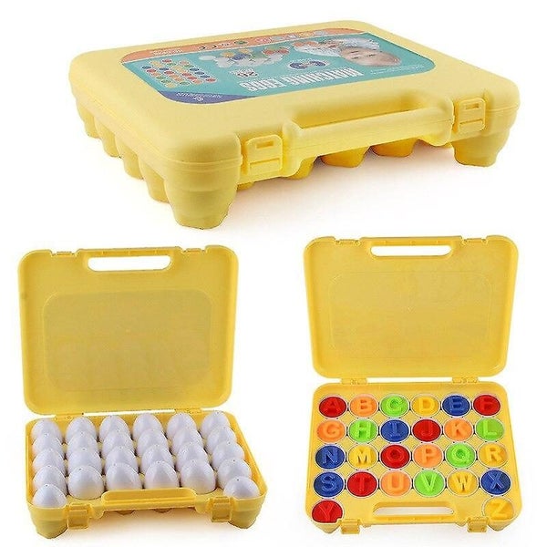 26pcs set Smart Eggs Montessori Math Toys Kids 3D Puzzle Shape Match Educational Carousel 2