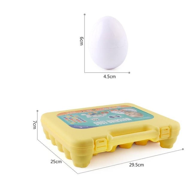26pcs set Smart Eggs Montessori Math Toys Kids 3D Puzzle Shape Match Educational Carousel 4