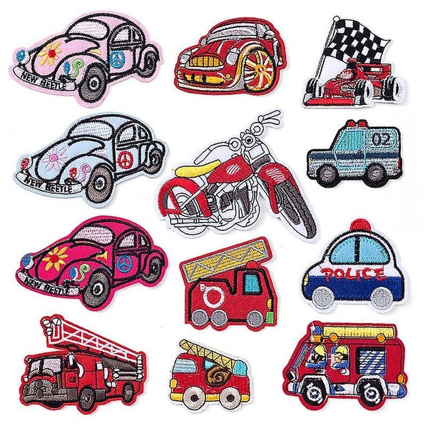 12 Pieces Iron-on Sticker Knee Iron-on Patches Children's Iron-on Patch Chi Carousel 1