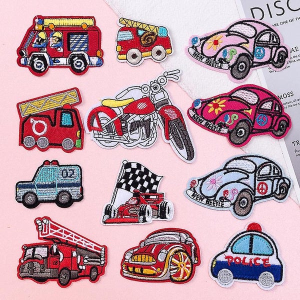 12 Pieces Iron-on Sticker Knee Iron-on Patches Children's Iron-on Patch Chi Carousel 2