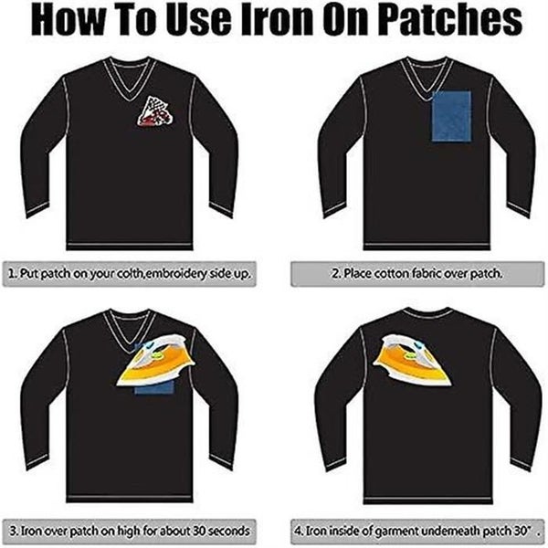 12 Pieces Iron-on Sticker Knee Iron-on Patches Children's Iron-on Patch Chi Carousel 5