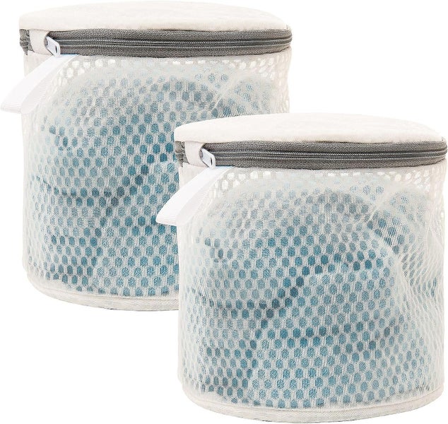 2 Gray Laundry Bags For Close Fitting Underwear And Exquisite Mesh Bra Equipp Carousel 1