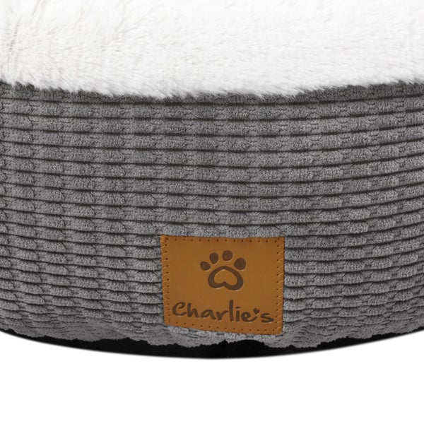 Charlie's Snookie Hooded Dog Bed Grey - Large Carousel 15