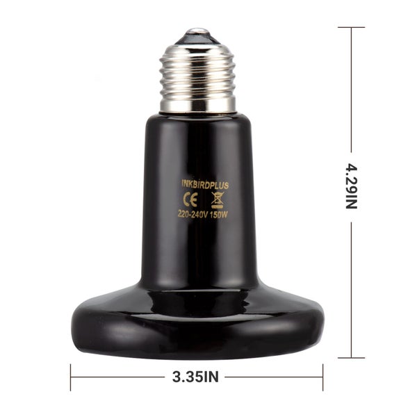 Reptile Heat Lamp Ceramic Heat Emitter 2pcs 150W Carousel 2