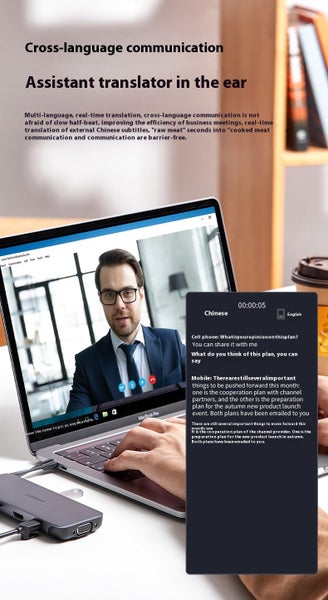 Smart AI Translation Glasses & Headset - Real-Time Interpreter for 75 Languages Carousel 2