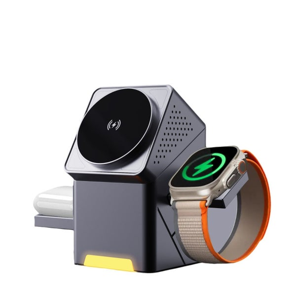 3-in-1 Wireless Charger for iPhone, Apple Watch & Earbuds - 15W Fast Charge Carousel 1