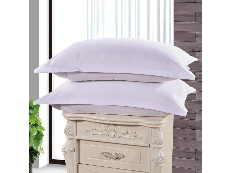 2PCS Pillow Cases Solid Color Polyester Pillowcases Brief Style Pillow Case Carousel 1