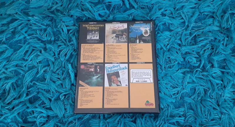 Vintage D.E.K.A Music Box Cassette Tape Set Carousel 14