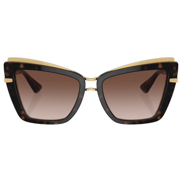 Womens Dolce & Gabbana Sunglasses DG4472 Havana On White Barrow Sunnies Carousel 2
