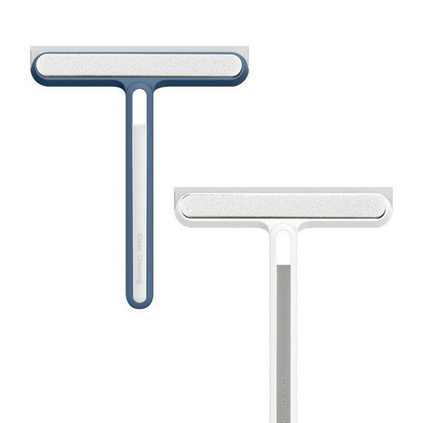 2PCS Shower Squeegee & Hair Sponge Cleaner for Bathroom Tile & Mirror Cleaning Carousel 1