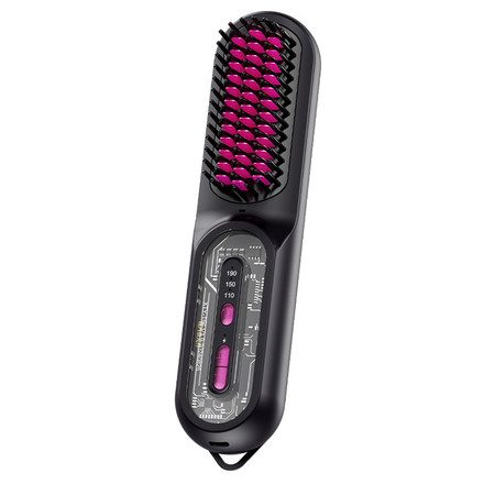 Portable Cordless Hair Mini Straightener Brush Carousel 1