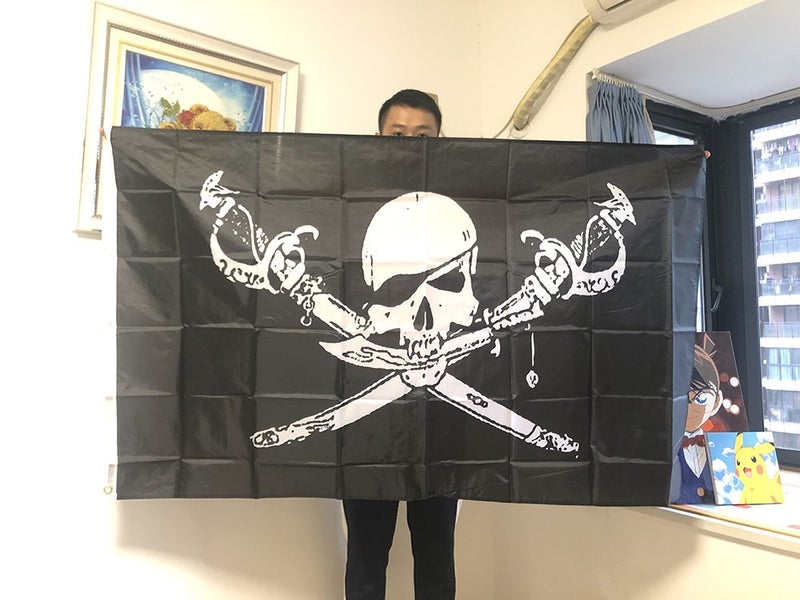 90x150cm 3x5fts jolly roger Skull Cross bones Pirate Brethren of The Carousel 2