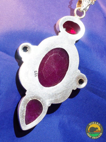 Ruby and Silver Necklace Carousel 10