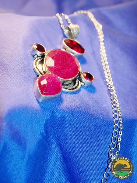 Ruby and Silver Necklace Carousel 1