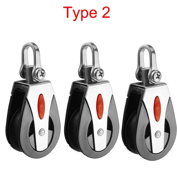 1500 Lbs Loading Gym Single Pulley Sailing Boat Kayak Pulley Block Carousel 1