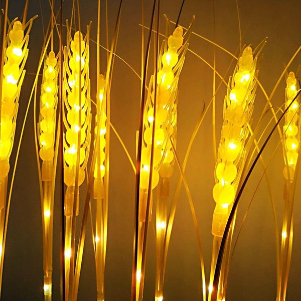 Solar Powered Outdoor Stake Straw Garden Lamp Carousel 2