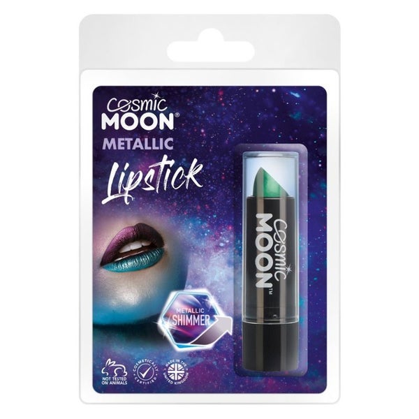 Cosmic Moon Metallic Lipstick Green S10725 Costume Make Up Carousel 1