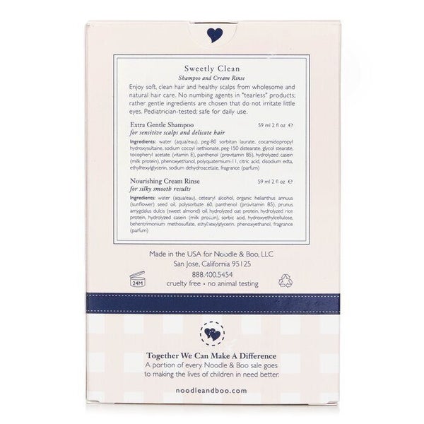 Noodle & Boo Sweetly Clean Kit: Extra Gentle Shampoo 59ml + Noursihing Cream ... Carousel 3