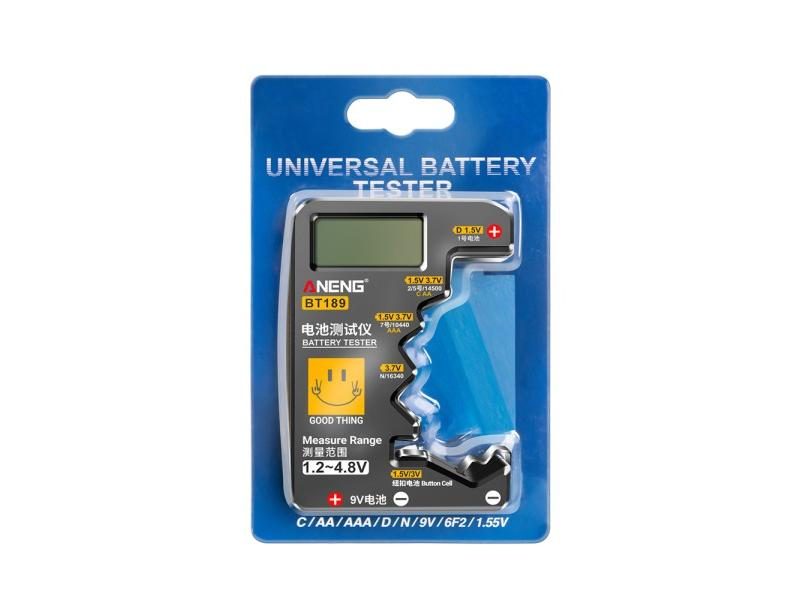 Ultra-small Battery Tester 9V AA AAA Button Cell Digital Display Tool Carousel 1