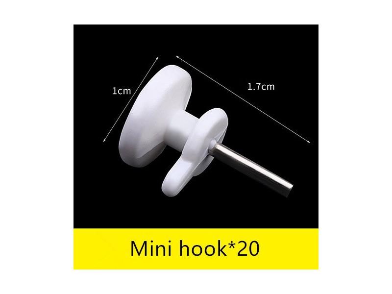20PCS MultiFunction White Painting Photo Plastic Nail Plastic Hanging Hanger Carousel 1
