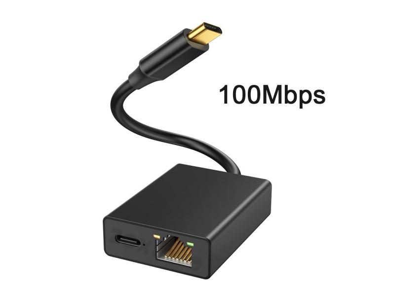 ELECTOP USB Network Card Ethernet Adapter For Chromecast Google TV Type-C To Carousel 1
