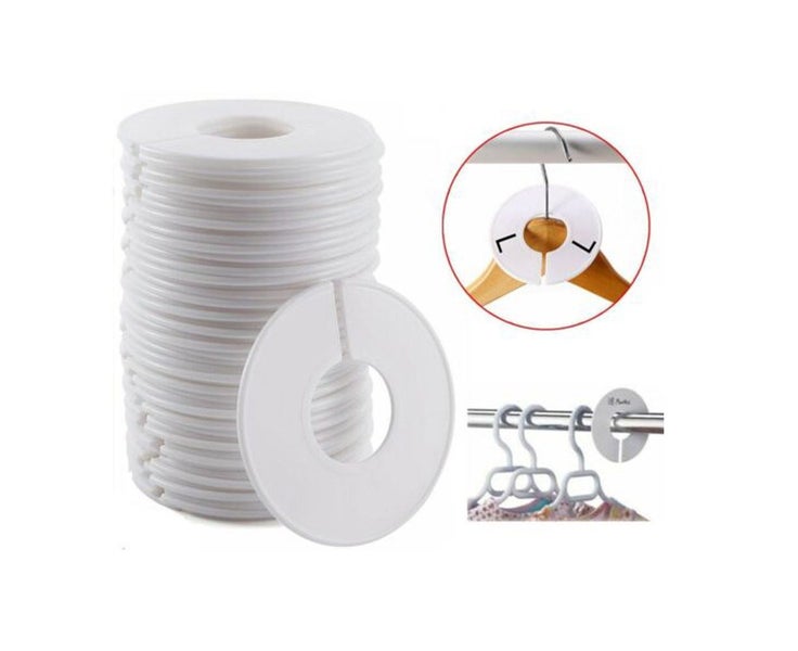 40pcs Clothing Rack Dividers Round Closet Organizer Hanging Closet Organizer Carousel 1