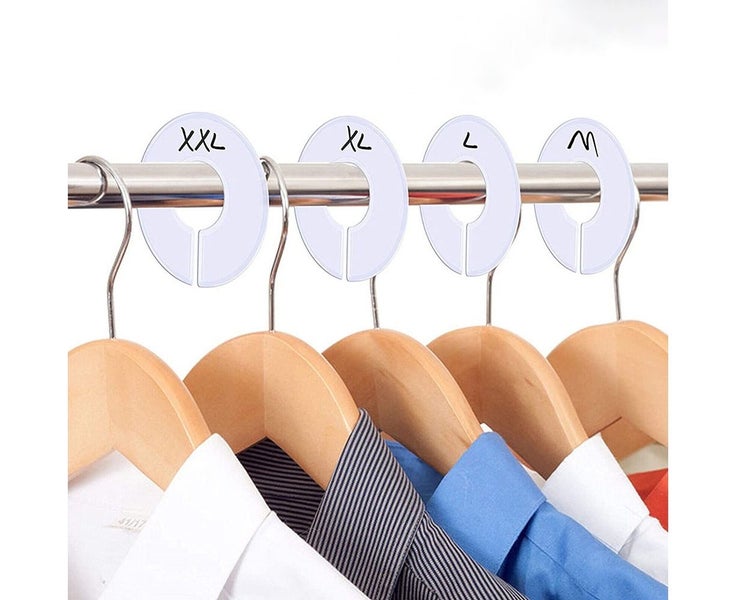 40pcs Clothing Rack Dividers Round Closet Organizer Hanging Closet Organizer Carousel 4
