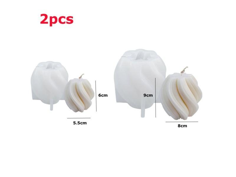 DIY Candle Silicone Mold Geometric 3D Shape Resin Epoxy Mould For Handmade Soap Carousel 1