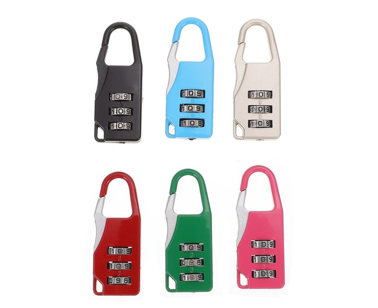 6 Pcs Suitcase Locks Door Lock Portable Suitcase Padlocks Portable Door Loc Carousel 2