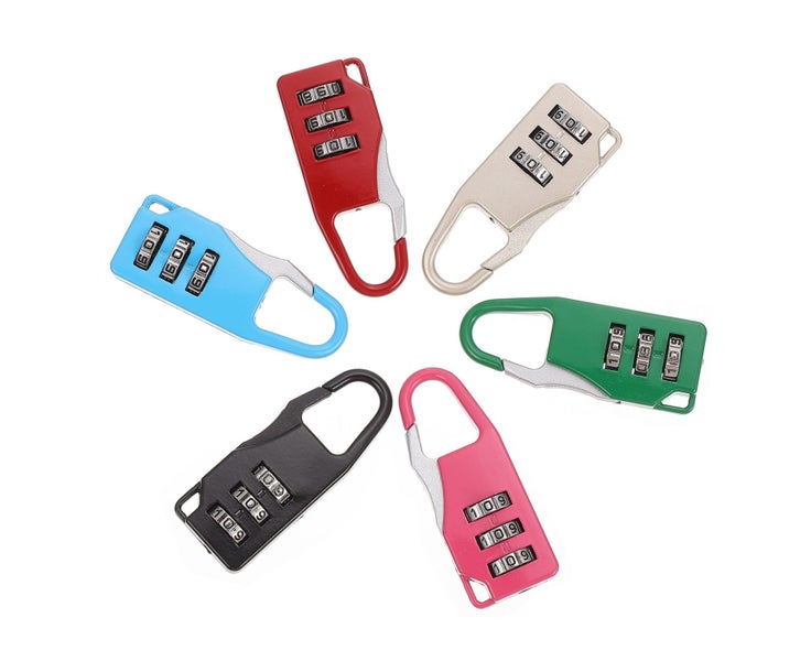 6 Pcs Suitcase Locks Door Lock Portable Suitcase Padlocks Portable Door Loc Carousel 8