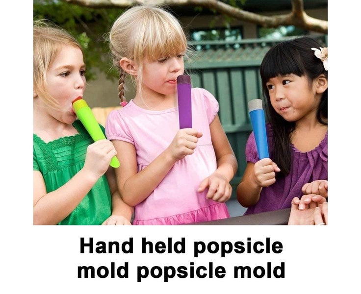 Modern-8 Pack Silicone Popsicle Molds Ice Pop Mold With Lids For Baby, Diy Carousel 5